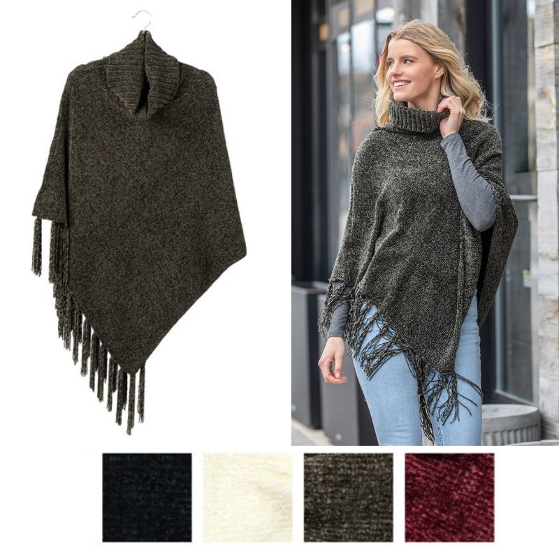 Beyond Soft Cowl Neck Poncho